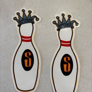 Stüssy Bowling Pin stickers (2)